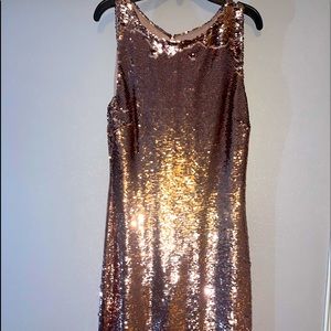 Sequence Rose Gold Dress. Worn once for a Christmas Party. From Nordstrom